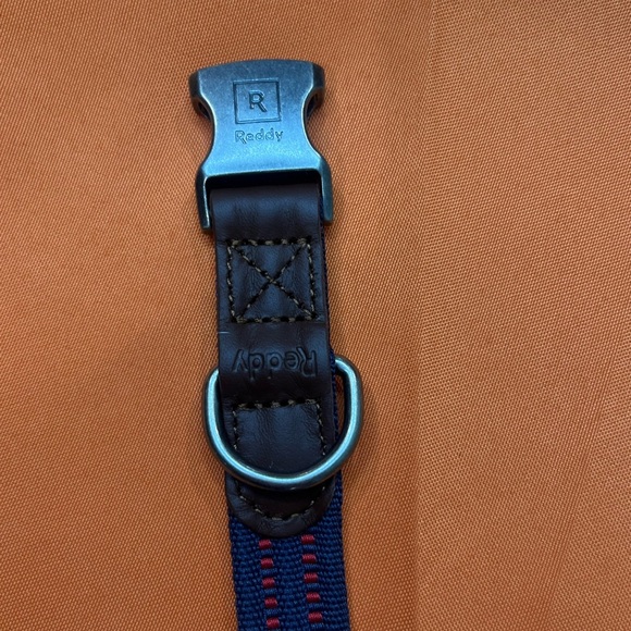 Stylish Navy and Red Dog Collar new used - Picture 8 of 9